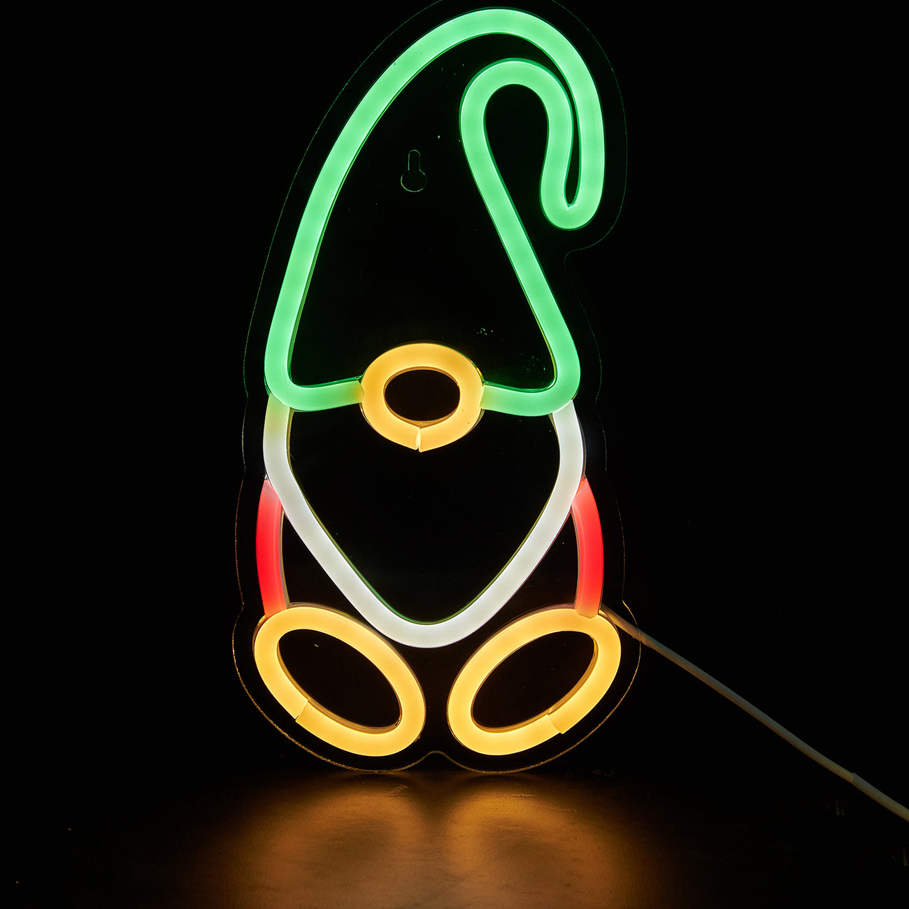 LED Neon Sign Christmas tree Cute Neon Sign, USB Powered Neon Signs Night Light, 3D Wall Art & Game room Bedroom Living Room Christmas Decor lamp for Children Kids Girl (Gingerbread Man) - aida3dworks