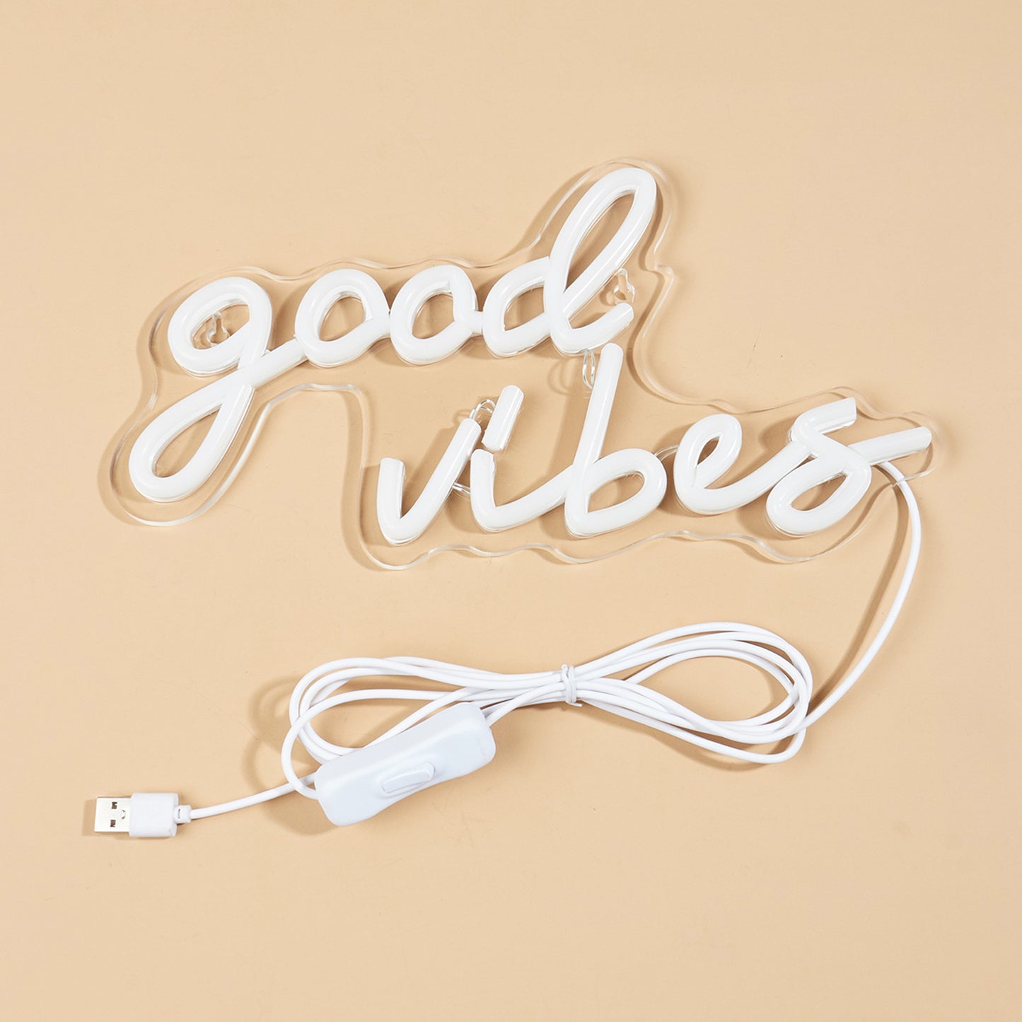 LED Neon Sign, Goodvibes Neon Sign Neon Signs, LED Neon Light For Bedroom USB Powered Game Room Wedding Birthday Party Living Room Wall decor Lamp Custom neon signs - aida3dworks