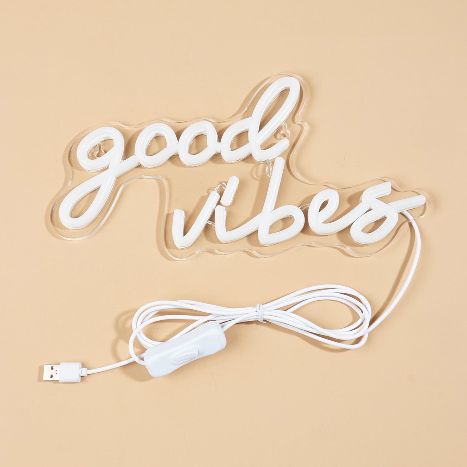 LED Neon Sign, Goodvibes Neon Sign Neon Signs, LED Neon Light For Bedroom USB Powered Game Room Wedding Birthday Party Living Room Wall decor Lamp Custom neon signs - aida3dworks