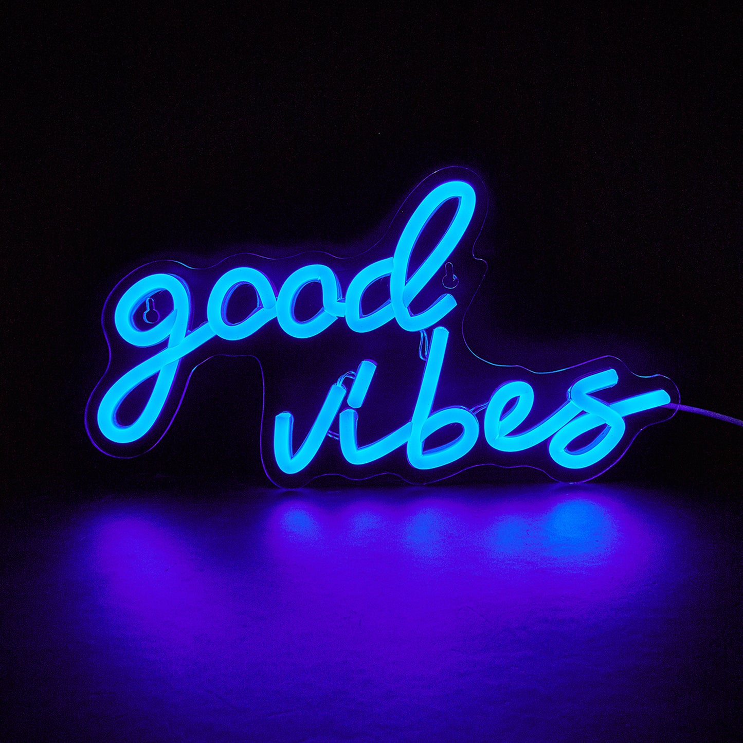 LED Neon Sign, Goodvibes Neon Sign Neon Signs, LED Neon Light For Bedroom USB Powered Game Room Wedding Birthday Party Living Room Wall decor Lamp Custom neon signs - aida3dworks