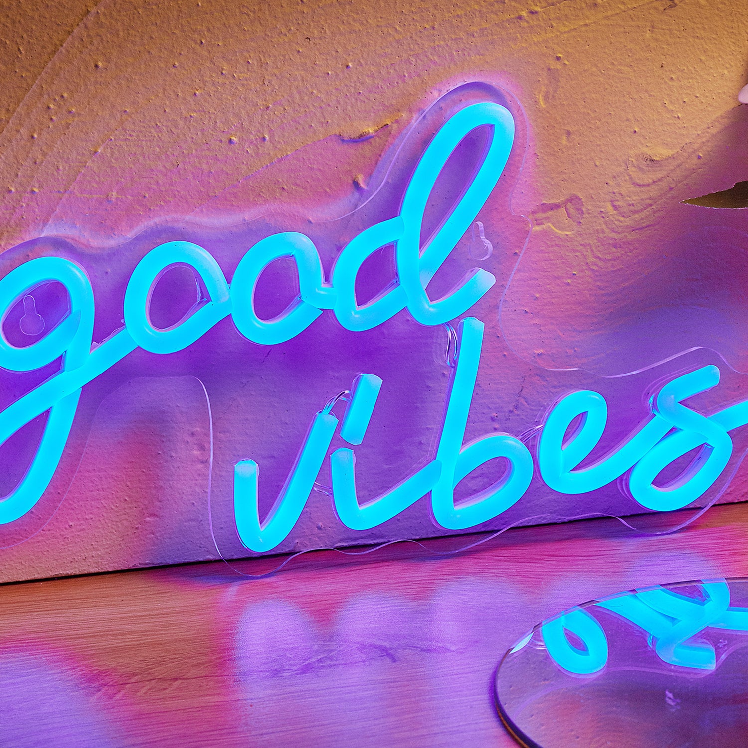 LED Neon Sign, Goodvibes Neon Sign Neon Signs, LED Neon Light For Bedroom USB Powered Game Room Wedding Birthday Party Living Room Wall decor Lamp Custom neon signs - aida3dworks