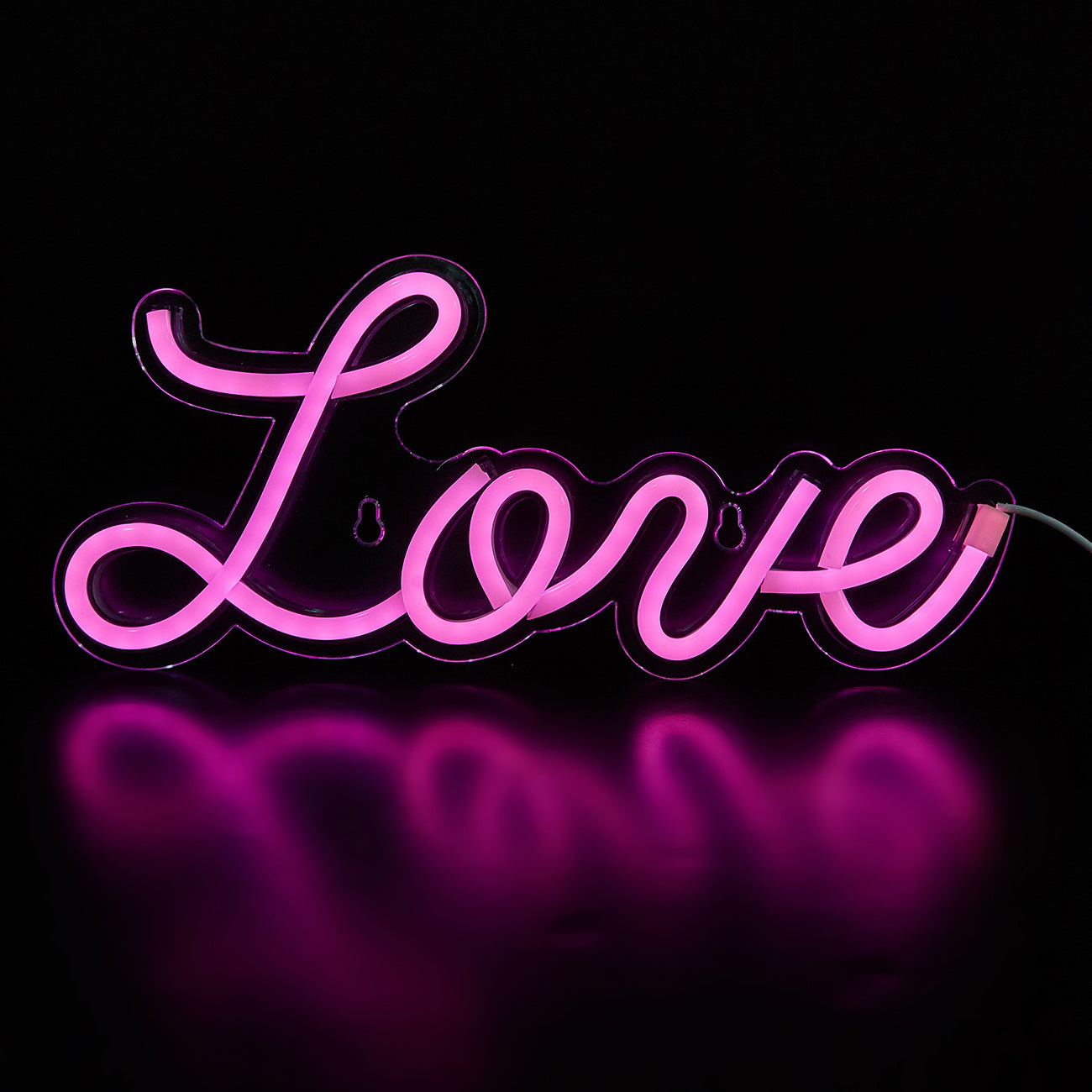 5V White Love LED Neon Sign Christmas Wedding Party Decoration Wall Lamp USB Powered Children Bedroom Night Light ( LOVE PINK) - aida3dworks