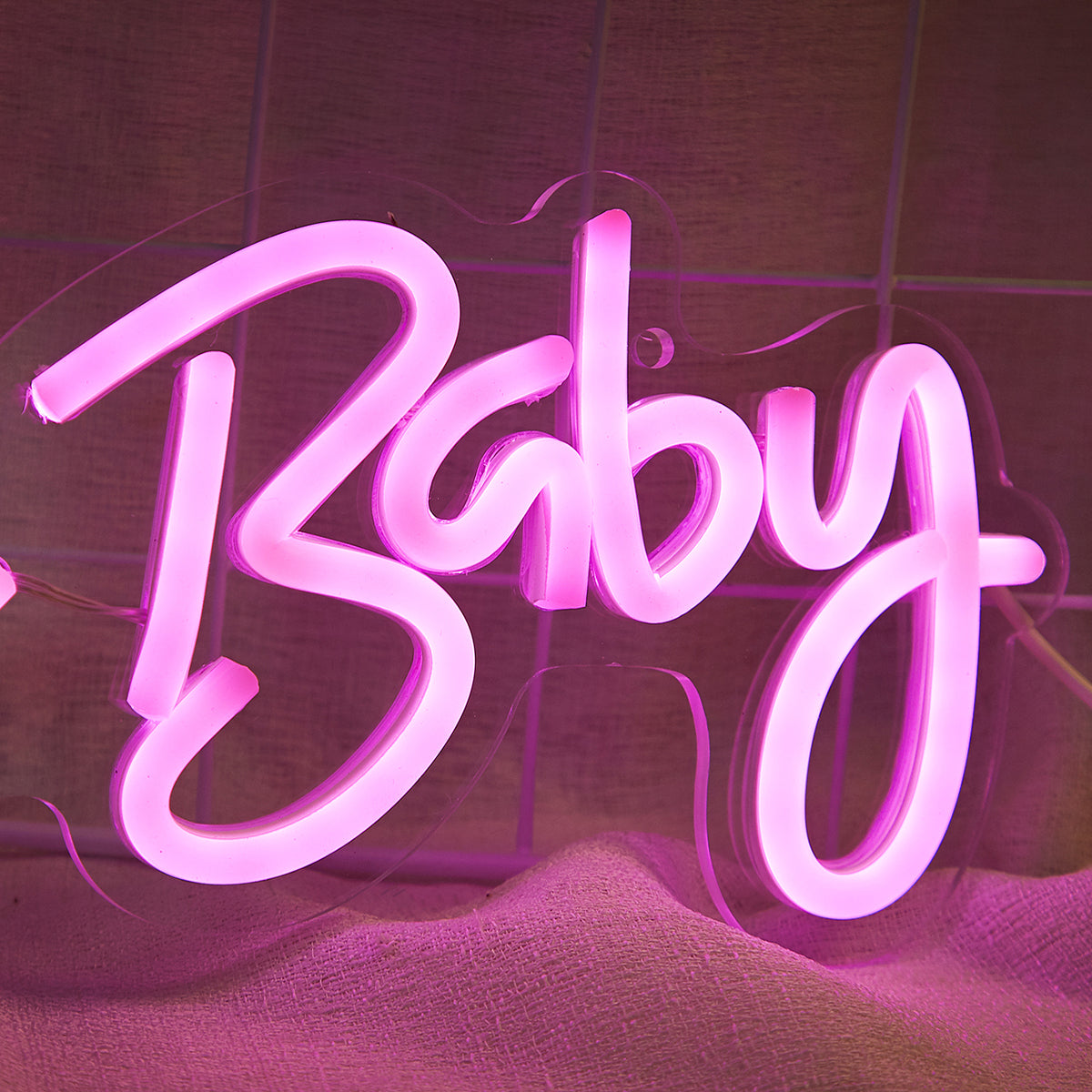 OH BABY LED Neon Sign, Warm White Neon Signs For Wall Decor, Neon Lights Sign Powered By 5V USB,Used For Bedroom, Party, Wedding, Living Room - aida3dworks