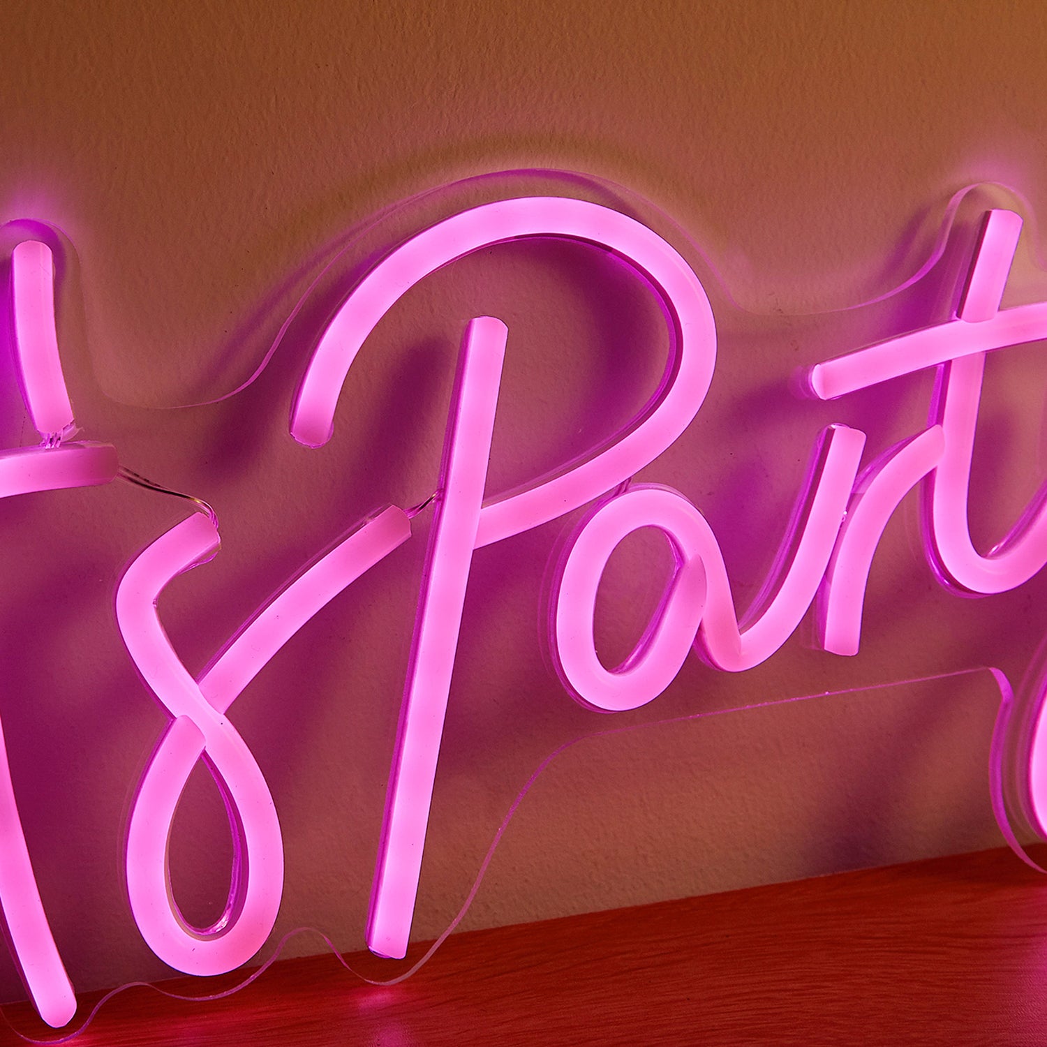 Let the Party Shine! "Let's Party" LED Neon Sign – Create Joyful Moments Every Time - aida3dworks